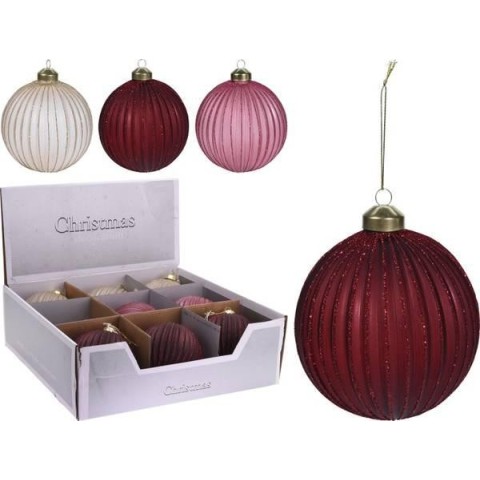 SFERA VETRO GLITTER 10CM 3ASS